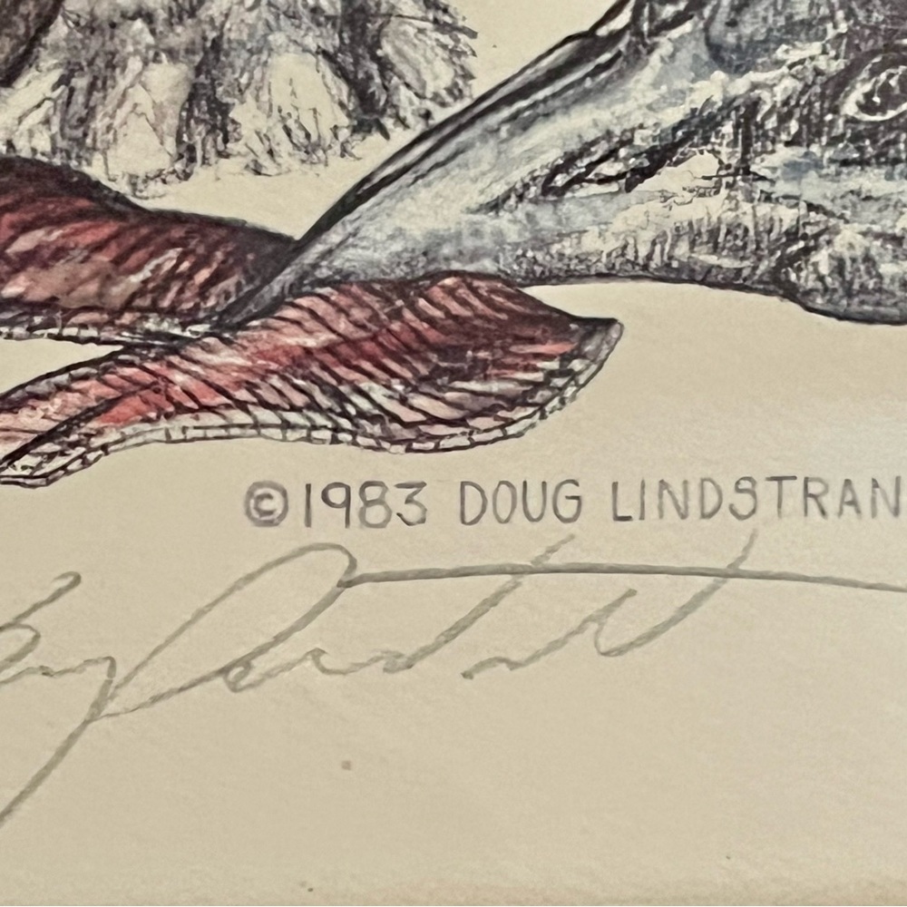 1983 Framed Doug Lindstrand Alaska Print Signed Limited Edition 17/22 Inch - Picture 6 of 12